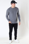 Kronstadt Bertil Cotton crew neck knit Anthracite