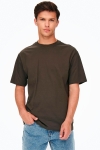 ONLY & SONS FRED BASIC OVERSIZE TEE Seal Brown