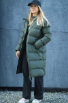 Rains Long Puffer Jacket 03 Green