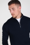 Tailored & Originals Murray Half Zip Sticka Insignia Blue