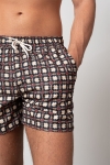 Clean Cut Copenhagen Swim Shorts Navy Cubes