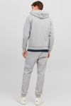 Jack & Jones JJEBRADLEY SWEAT ZIP HOOD NOOS Light Grey Melange