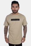 Liebhaveri Vintage Mens Longline T-shirt Sand 