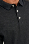 Jack & Jones PAULOS POLO LS Dark Grey Melange