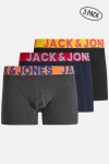 Jack & Jones JACCRAZY SOLID TRUNKS 3 PACK NOOS Black