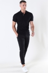 Muscle Fit Stretch Polo SS Black