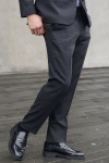 Selected SLHSLIM-OASIS LINEN TRS NOOS Black