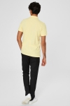 Selected Aro S/S Embroidery Polo Skjorta W Noos Mellow Yellow