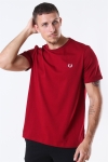 Fred Perry Ringaer T-Shirt Rosso