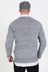 Selected Isak Structure Crew Neck Sticka Dark Grey/Twisted