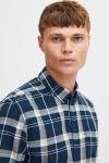 Solid Gisa Shirt Insignia Blue