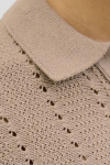 Jack & Jones Aros Knit Easter SS Crochet Polo Safari