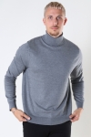 ONLY & SONS WYLER LIFE ROLL NECK KNIT NOOS Medium Grey Melange