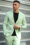 Jack & Jones FRANCO Kostym Celadon Green SUPER SLIM FIT