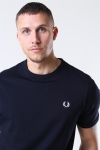 Fred Perry Ringaer T-shirt Navy