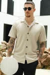 Selected Relax Plisse Resort SS Shirt Pure Cashmere