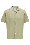 ONLY & SONS Bertil Waffle SS Resort Shirt Twill