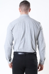 Selected Slim Oliver Knit Flex Skjorta LS Medium Grey Melange