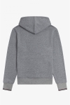 Fred Perry TIPPED HOODED SWEATSH. 420 Steel Marl