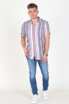 Jack & Jones Robert Stripe Skjorta S/S Cordovan