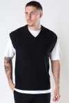 Solid SDVicente knit vest Black