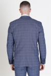 Selected Slim Mylo-Bill Blazer Check Blue Depths