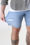 Solid LT Ryder Destroy Shorts Blue Denim