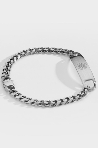 Sequence Tag Armband Sølvtonet