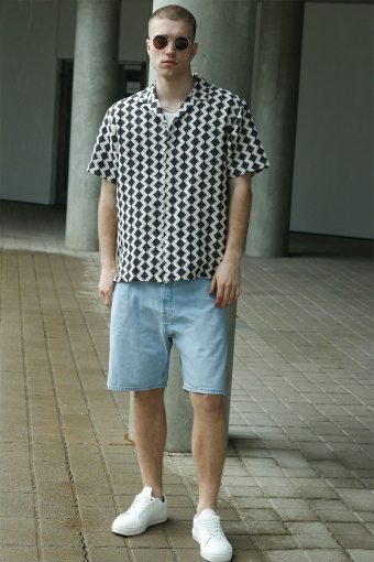 Tony Loose Fit Shorts 920 Blue Denim