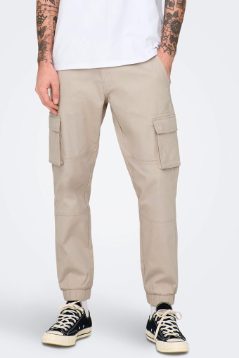 Cam Stage Cargo Cuff Pants Silver Lining