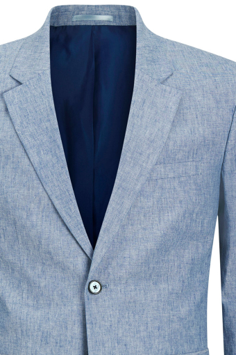 Riviera Linen Blazer Nautical Blue