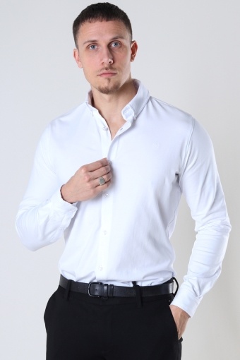 Hudson Stretch Shirt L/S White
