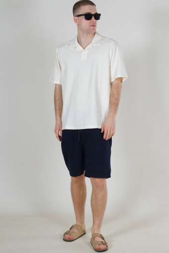 Males Regular Fit SS Resort Shirt Egret
