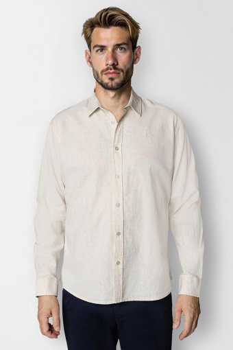 Luca shirt LS Light beige