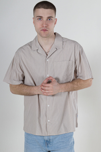 Cody Poplin Resort Shirt SS Oxford Tan