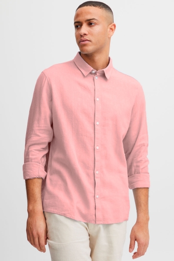 Enea Allan Linen Shirt LS Powder Pink
