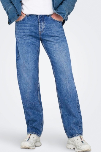 Edge Straight Fit 0017 Bright Blue Denim