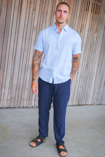 Summer Shirt SS Chambray Blue