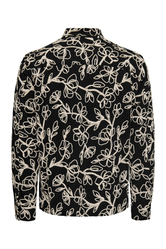 Sandoro Regular Fit Rope Shirt Jet Black
