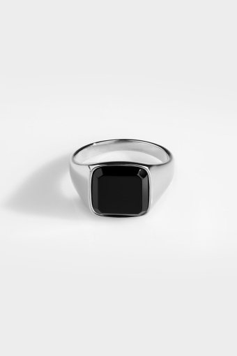 Black Onyx Signature Ringa Silver