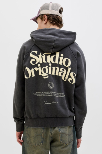 Acapulco Typo Loose Fit Hoodie Black