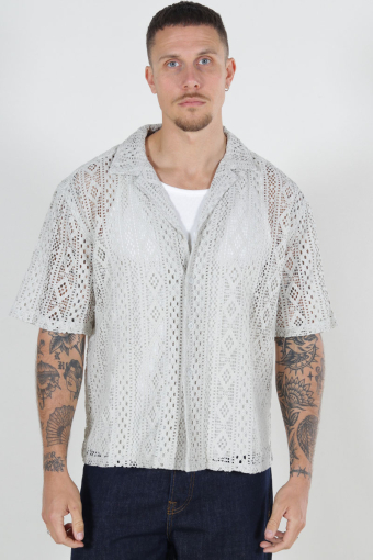 Novak Relax Resort SS Lace Shirt Moonstruck