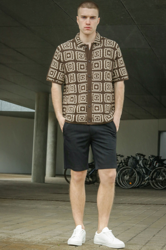 Bart Relaxed Fit SS Knit Shirt Demitasse