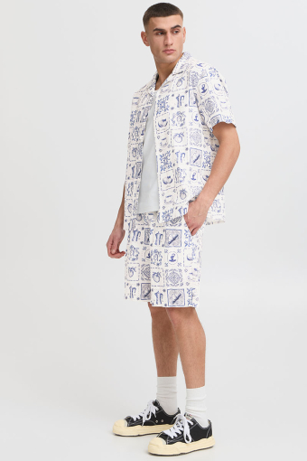 Liam Elast Aop Shorts Insignia Blue