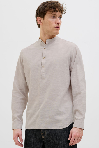 Summer Half Placket Shirt Ls Crockery