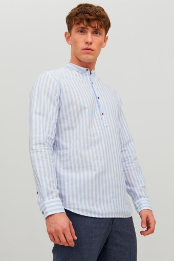 JPRBLASUMMER HALF PLACKET SHIRT L/S SN Cashmere Blue