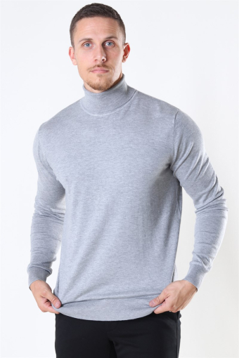 Potter Turtleneck Strik Light Grey Mix