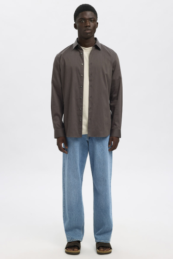 Performance Stretch LS Shirt Morel Mixed Black