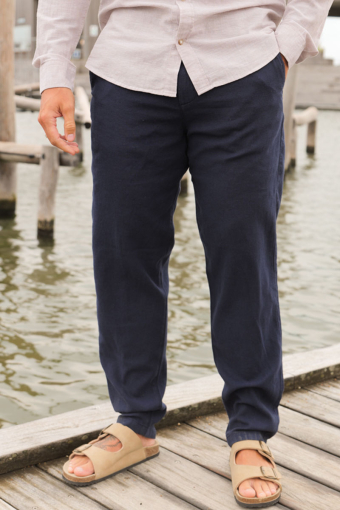 Brody Linen Pants Black