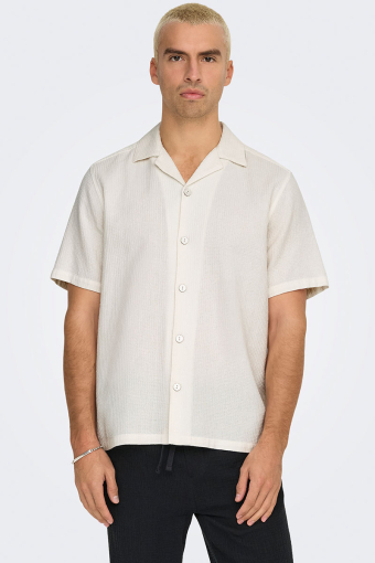 Bertil Waffle SS Resort Shirt Cloud Dancer